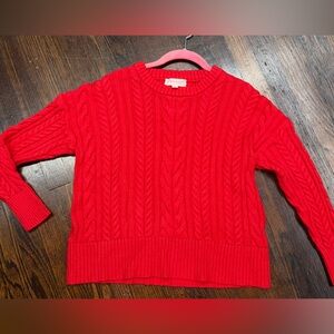 Philosophy Red Cable Knit Sweater size S